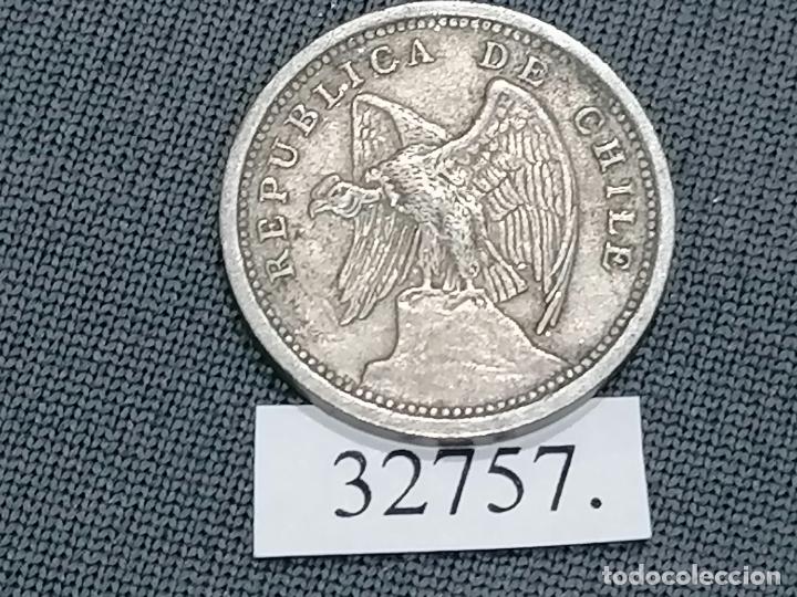 Monedas antiguas de Am&eacute;rica: Chile 10 centavos 1933, c&eacute;ntimos - Foto 1