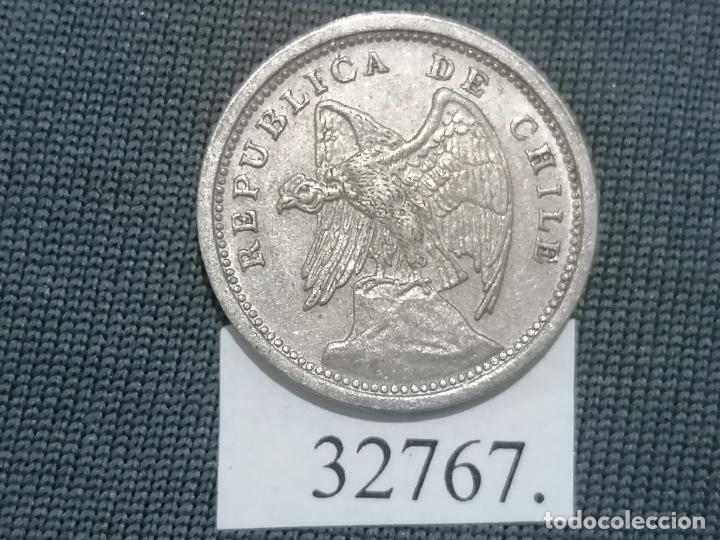 Monedas antiguas de Am&eacute;rica: Chile 10 centavos 1940, c&eacute;ntimos - Foto 2