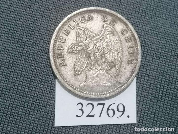 Monedas antiguas de Am&eacute;rica: Chile 10 centavos 1940, c&eacute;ntimos - Foto 2