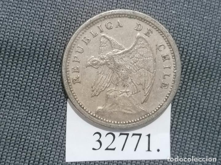 Monedas antiguas de Am&eacute;rica: Chile 10 centavos 1940, c&eacute;ntimos - Foto 2