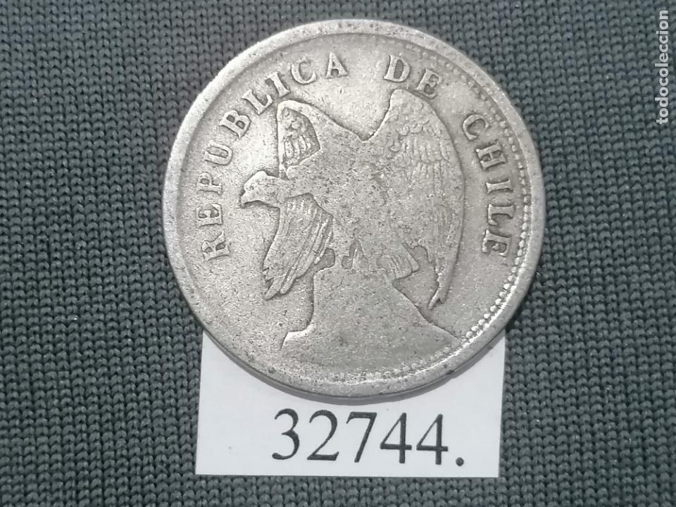 Monedas antiguas de Am&eacute;rica: Chile 20 centavos 1924, c&eacute;ntimos - Foto 1