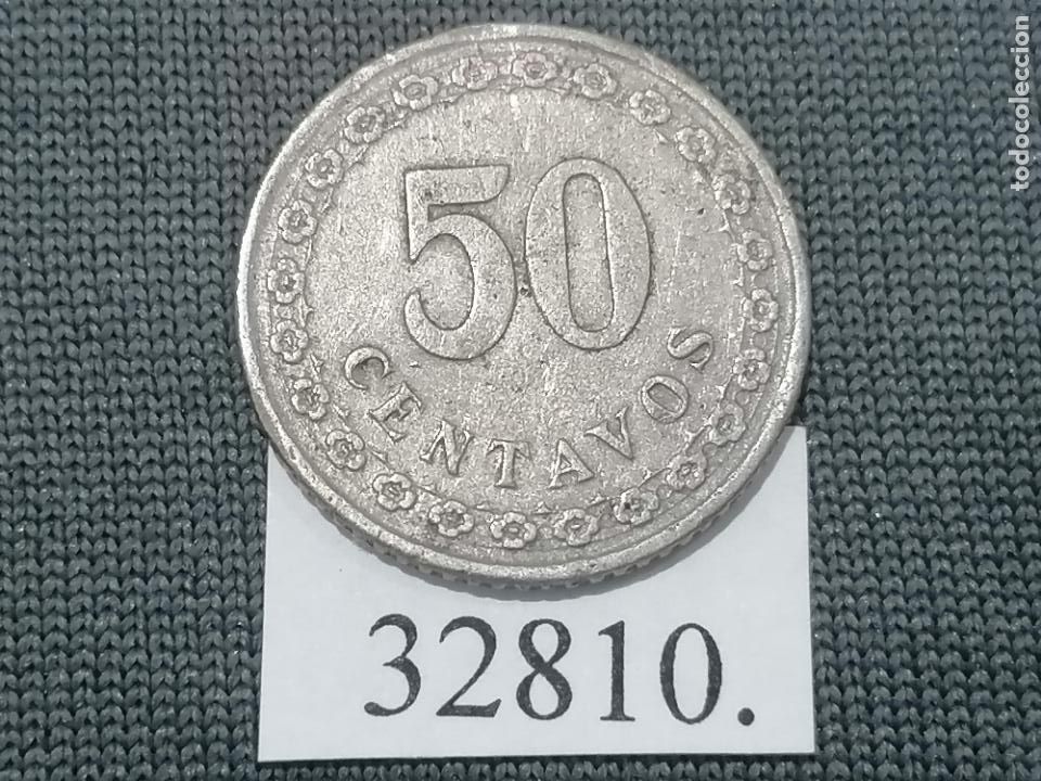Monedas antiguas de Am&eacute;rica: Paraguay 50 centavos 1925, c&eacute;ntimos - Foto 2