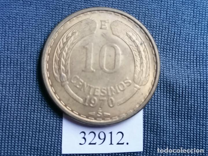 Monedas antiguas de Am&eacute;rica: Chile 1970 E&ordm;, 10 cent&eacute;simos de Escudo - Foto 4