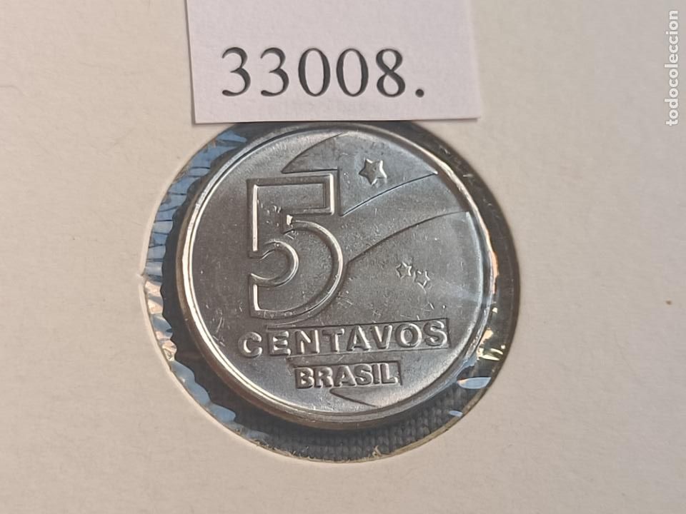 Monedas antiguas de Am&eacute;rica: Brasil 5 centavos 1989 - Foto 2
