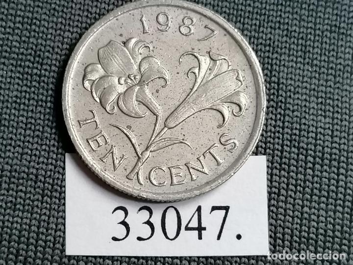Monedas antiguas de Am&eacute;rica: Bermudas 10 centimos 1987, Bermuda - Foto 1