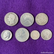 Monedas antiguas de América: 7 MONEDAS DE PLATA AMERICA DIFERENTES. DE 1929 A 1968. ORIGINALES. 25,66GR.
