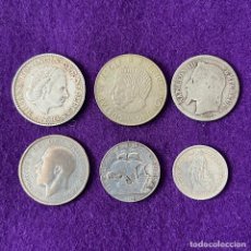 Monedas antiguas de América: 6 MONEDAS DE PLATA EUROPA DIFERENTES. DE 1867 A 1965. ORIGINALES. 29,59GR.