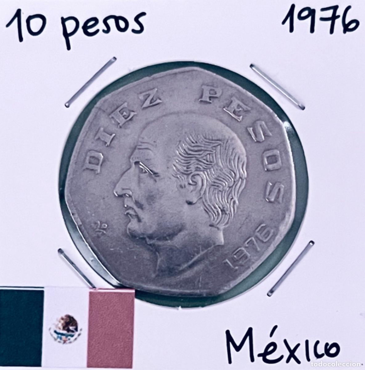 Monedas antiguas de Am&eacute;rica: M&eacute;xico 10 pesos 1976 - Foto 1