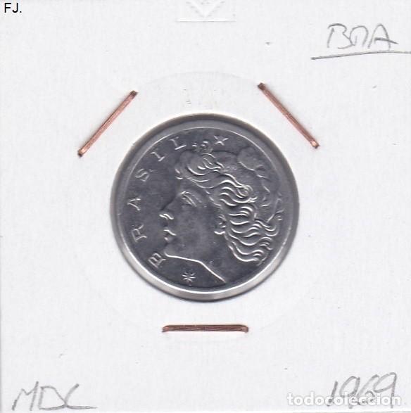 Monedas antiguas de Am&eacute;rica: Moneda 5 Centavos 1969 Brasil. Mbc. - Foto 1
