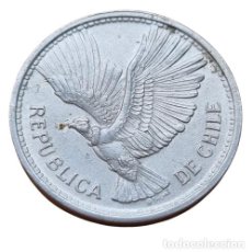 Monedas antiguas de América: SANTIAGO DE CHILE 1 PESO CONDOR 1956