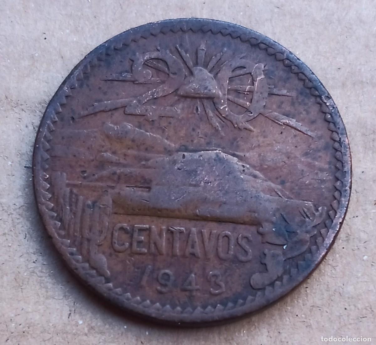 Monedas antiguas de Am&eacute;rica: MEXICO - 20 CENTAVOS 1943 RC - Foto 2