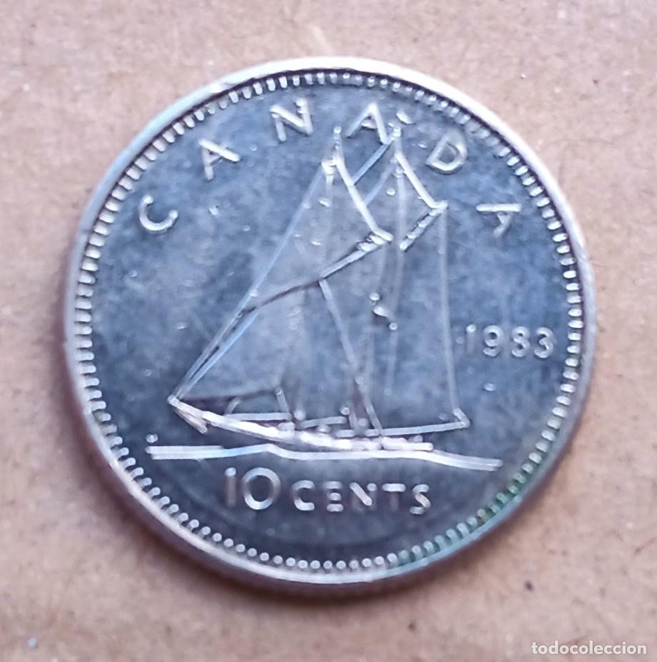 Monedas antiguas de Am&eacute;rica: CANADA - 10 CENTS 1983 BC - Foto 2