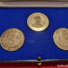 Monedas antiguas de América: SET ESTUCHE 3 MONEDAS CUBA PLATA 20 PESOS PROOF ANTONIO MACEO AGRAMONTE Y MAXIMO GOMEZ ORIGINAL