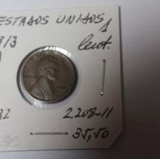Monedas antiguas de América: MONEDA DE 1 CENTAVO DE 1913 D KM 132 ESTADOS UNIDOS EN EBC