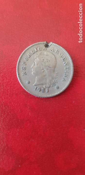 Monedas antiguas de Am&eacute;rica: REPUBLICA ARGENTINA 1921 - Foto 1
