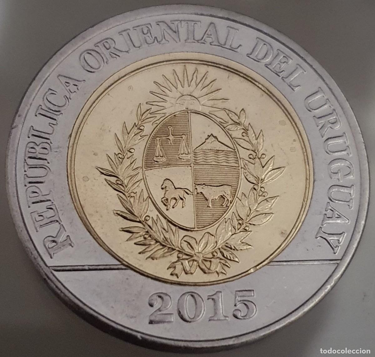 Monedas antiguas de Am&eacute;rica: Moneda Uruguay 2015 10$ - Puma - Foto 2