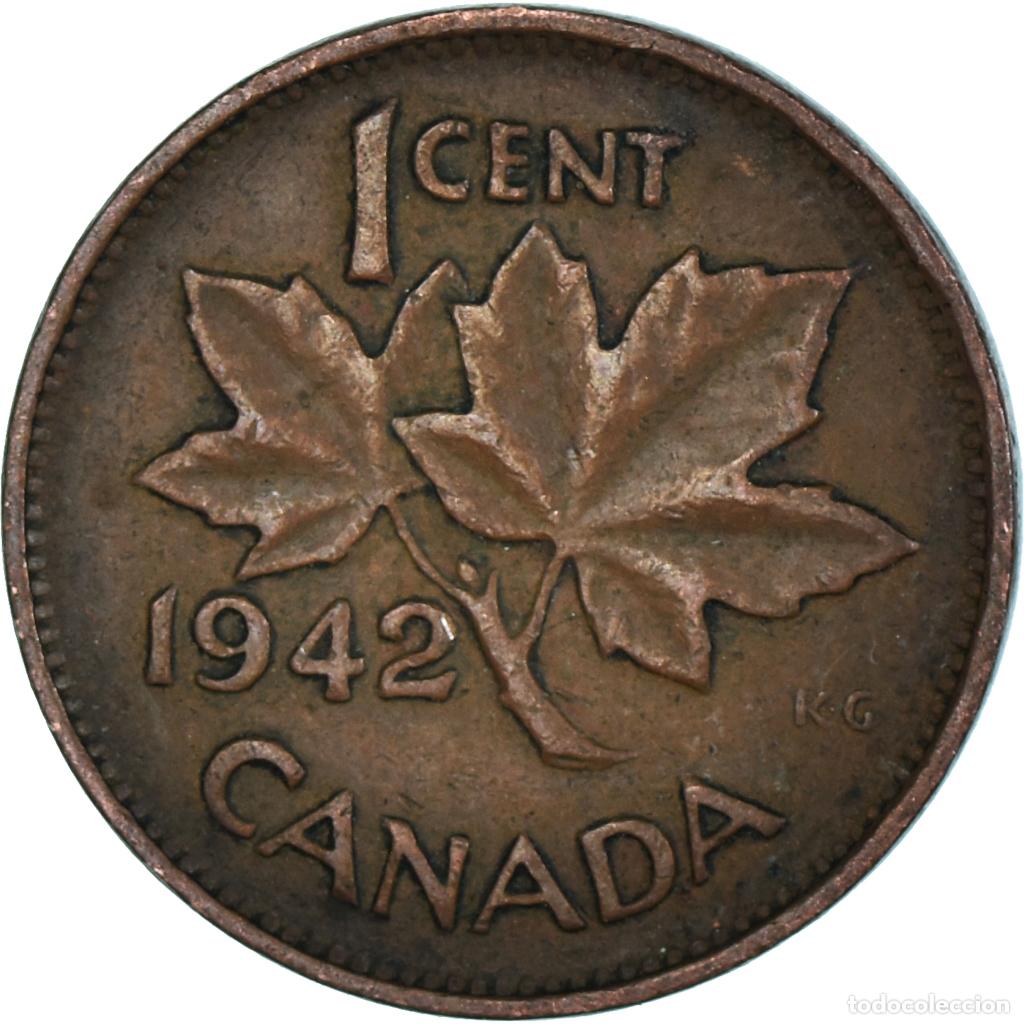 Monedas antiguas de Am&eacute;rica: [#1499719] Moneda, Canad&aacute;, Cent, 1942 - Foto 2
