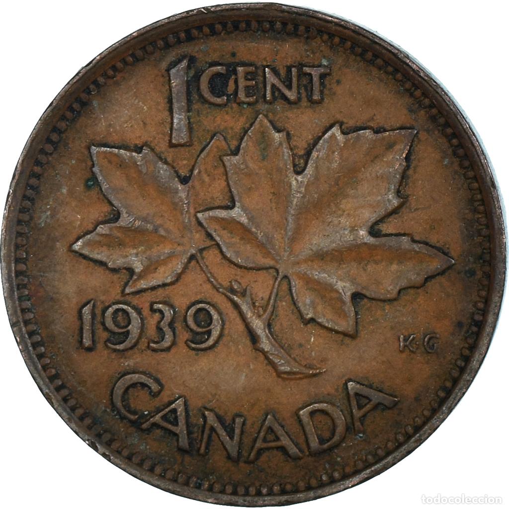 Monedas antiguas de Am&eacute;rica: [#1499709] Moneda, Canad&aacute;, Cent, 1939 - Foto 2