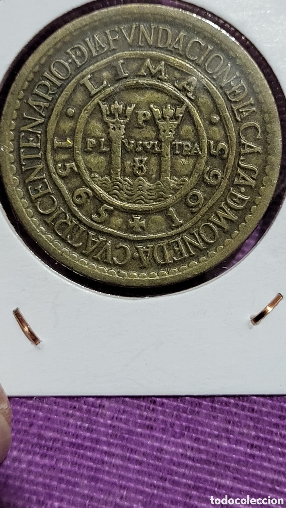 Monedas antiguas de Am&eacute;rica: Moneda un sol de oro Per&uacute; - Foto 1
