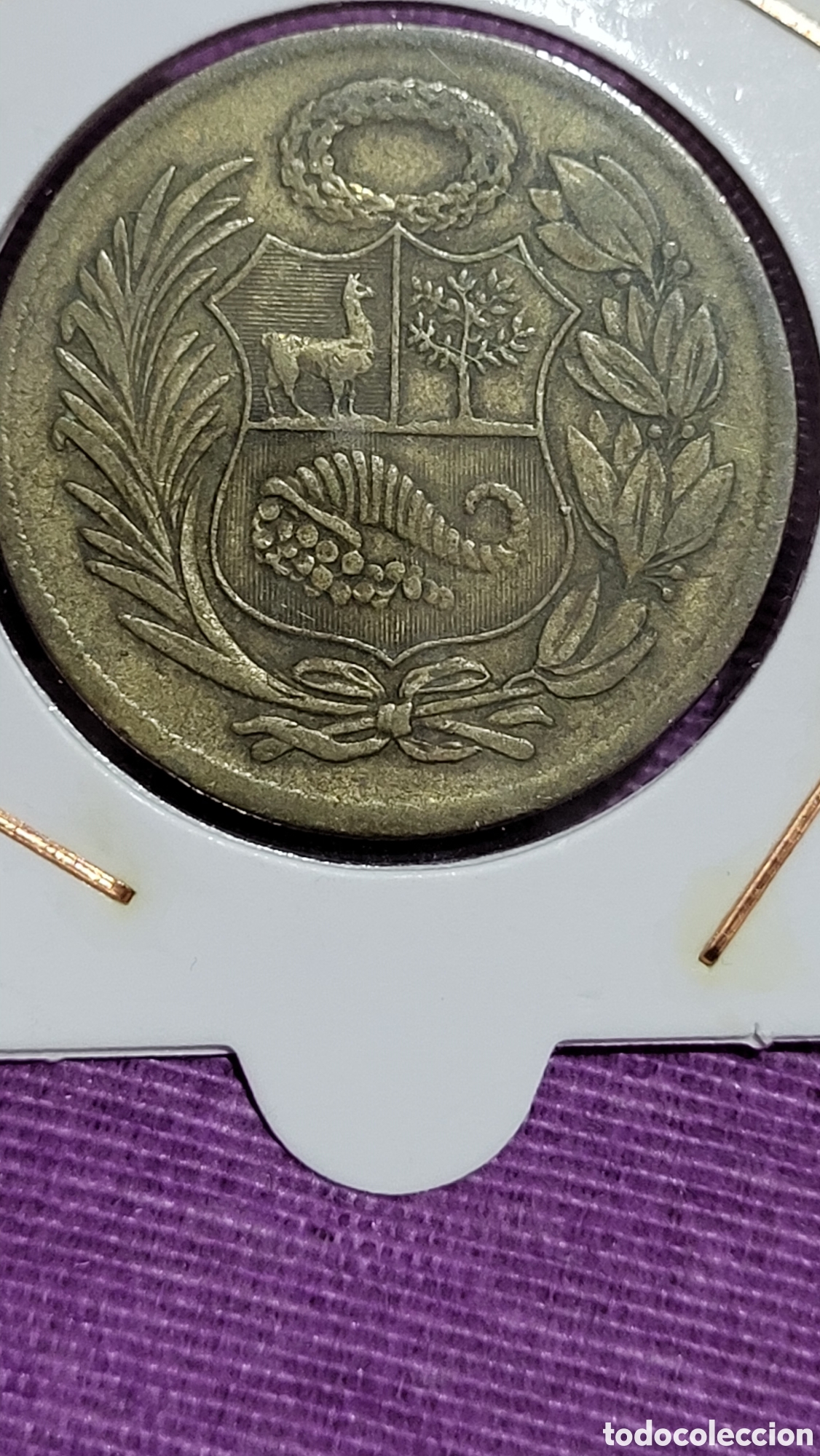 Monedas antiguas de Am&eacute;rica: Moneda un sol de oro Per&uacute; - Foto 1