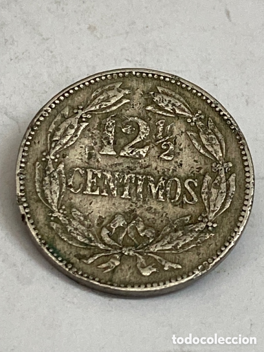 Monedas antiguas de Am&eacute;rica: Moneda 12 1/2 c&eacute;ntimos 1945 M21 - Foto 1