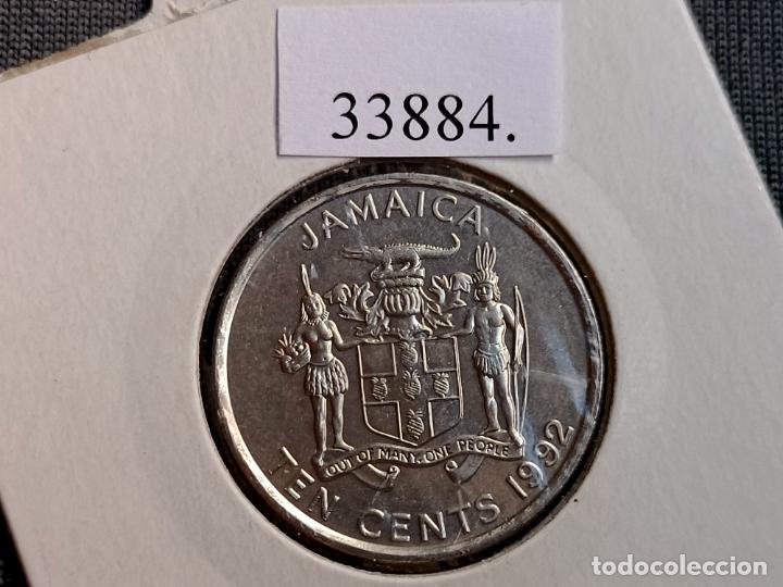 Monedas antiguas de Am&eacute;rica: Jamaica 10 centimos 1992 - Foto 2
