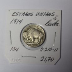 Monedas antiguas de América: ESTADOS UNIDOS 5 CENTAVOS DE 1914 KM 134 EN MBC