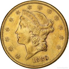 Monedas antiguas de América: [#1162409] MONEDA, ESTADOS UNIDOS, LIBERTY HEAD, $20, DOUBLE EAGLE, 1880, U.S. MINT, SAN