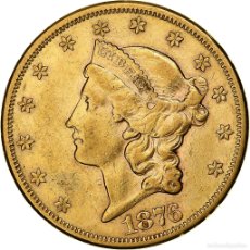 Monedas antiguas de América: [#1162407] MONEDA, ESTADOS UNIDOS, LIBERTY HEAD, $20, DOUBLE EAGLE, 1876, U.S. MINT, SAN