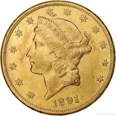 Monedas antiguas de América: [#1162410] MONEDA, ESTADOS UNIDOS, LIBERTY HEAD, $20, DOUBLE EAGLE, 1891, U.S. MINT, SAN