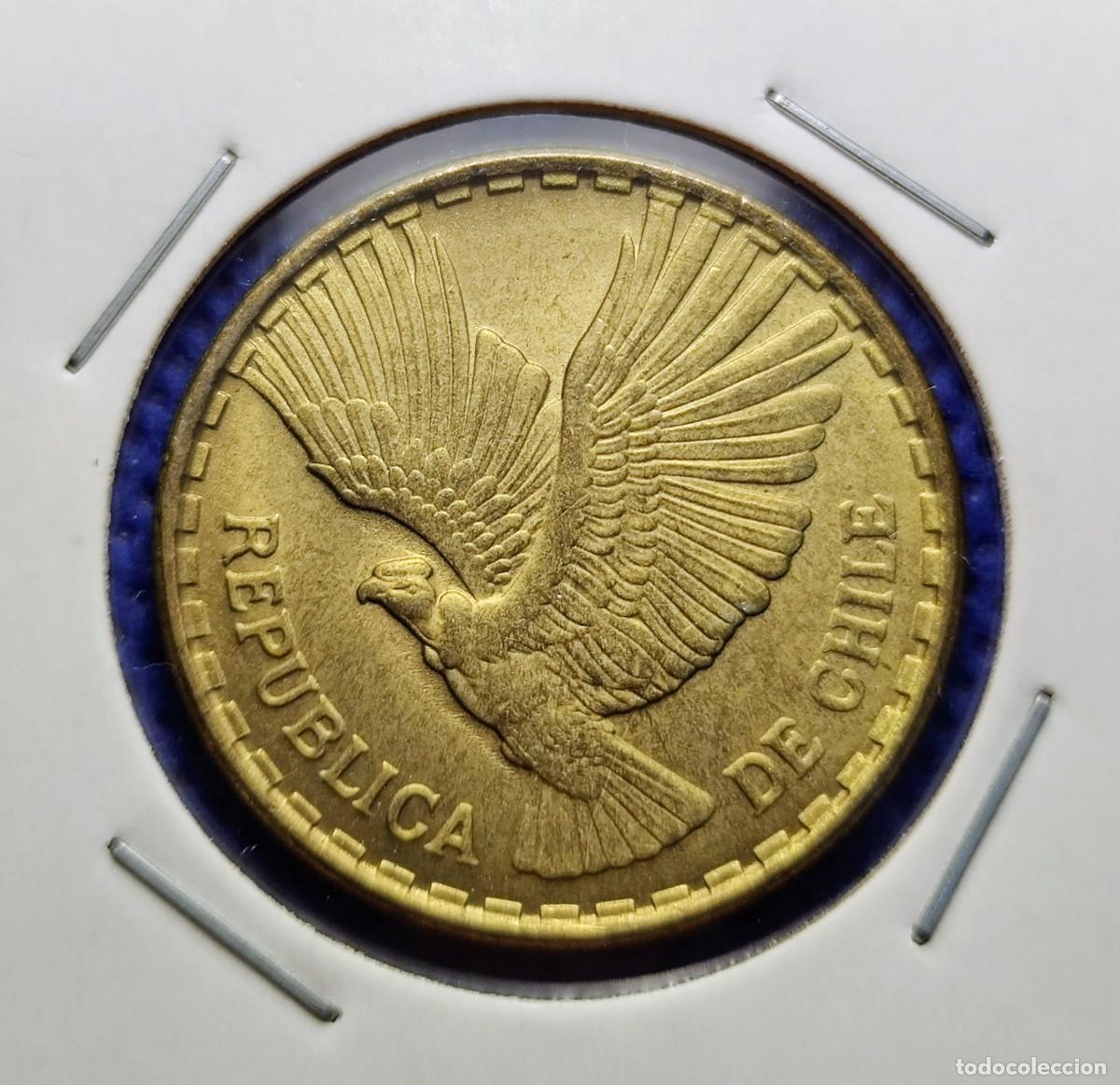Monedas antiguas de Am&eacute;rica: Chile 10 cent&eacute;simos 1970 - Foto 2