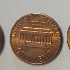 Monedas antiguas de América: LOTE 3 MONEDAS EEUU 1 CENT 949-1985D-2011D , 3 REVERSOS DIFERENTES