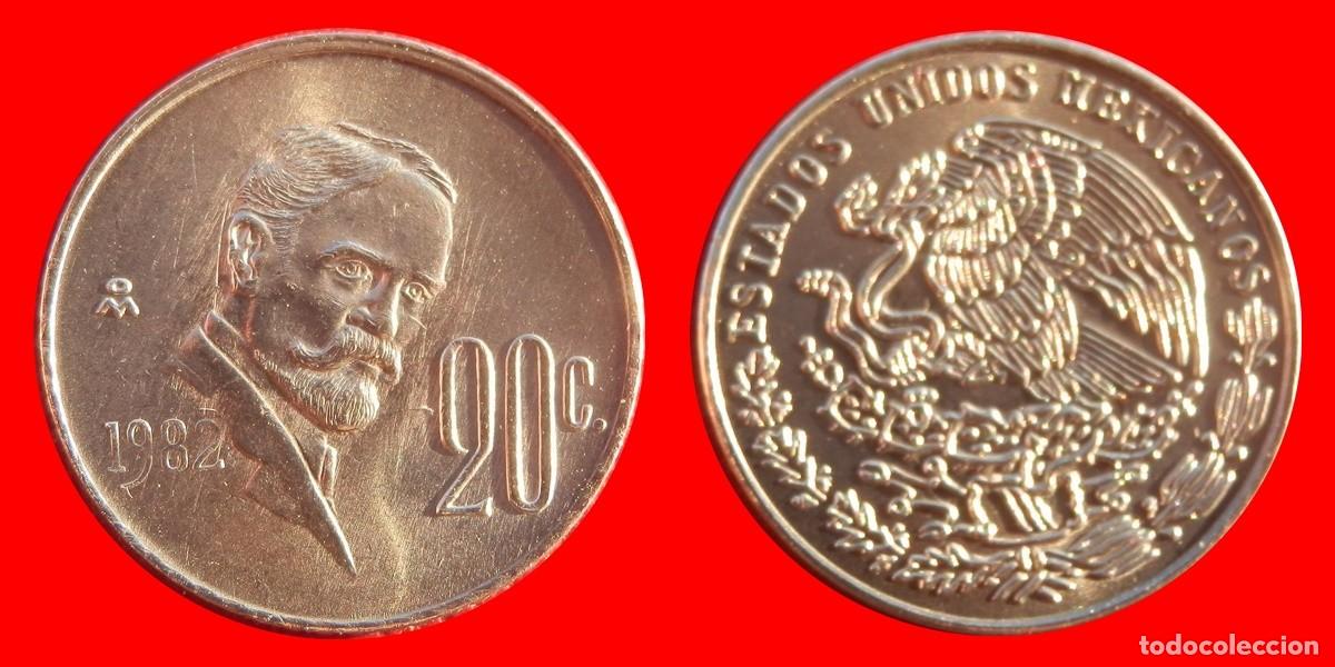 Monedas antiguas de Am&eacute;rica: 20 CENTAVOS 1982 MEXICO-97560 - Foto 1