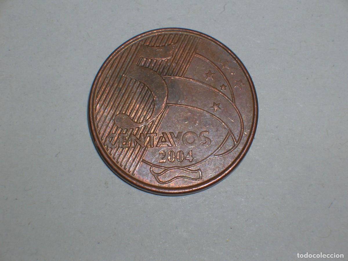 Monedas antiguas de Am&eacute;rica: BRASIL 5 centavos 2004 (16000) - Foto 2