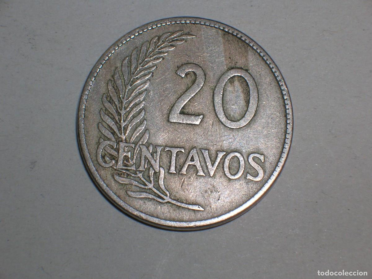 Monedas antiguas de Am&eacute;rica: PERU 20 centavos 1921 (16051) - Foto 2