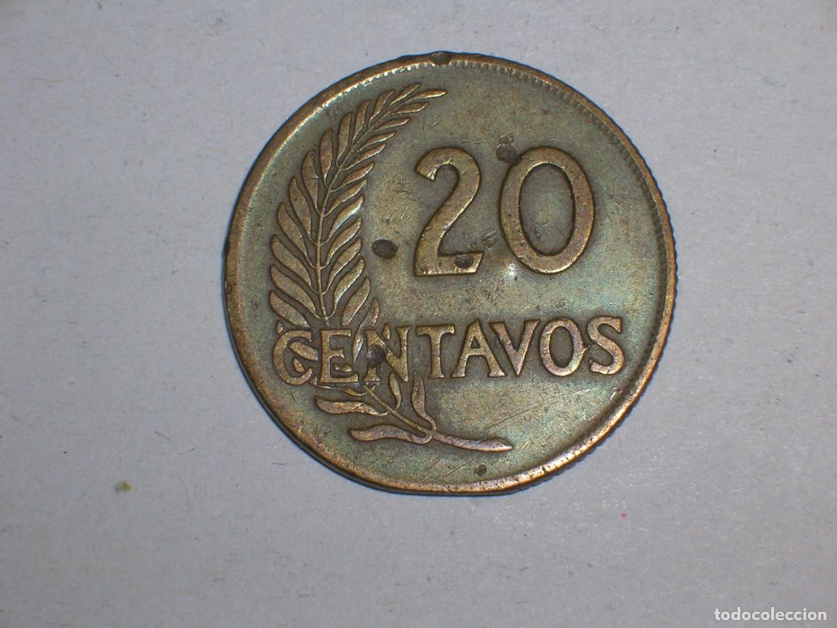 Monedas antiguas de Am&eacute;rica: PERU 20 centavos 1963 (16052) - Foto 2