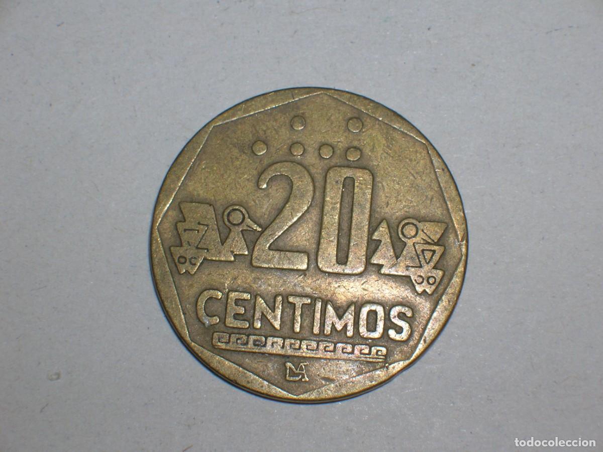 Monedas antiguas de Am&eacute;rica: PERU 20 centimos 1994 (16054) - Foto 2