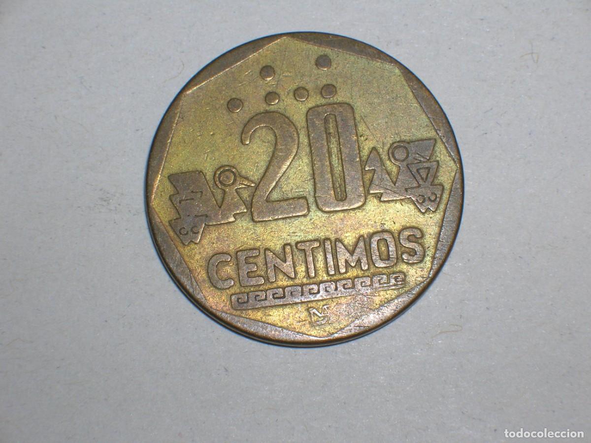 Monedas antiguas de Am&eacute;rica: PERU 20 centimos 1994 (16055) - Foto 2