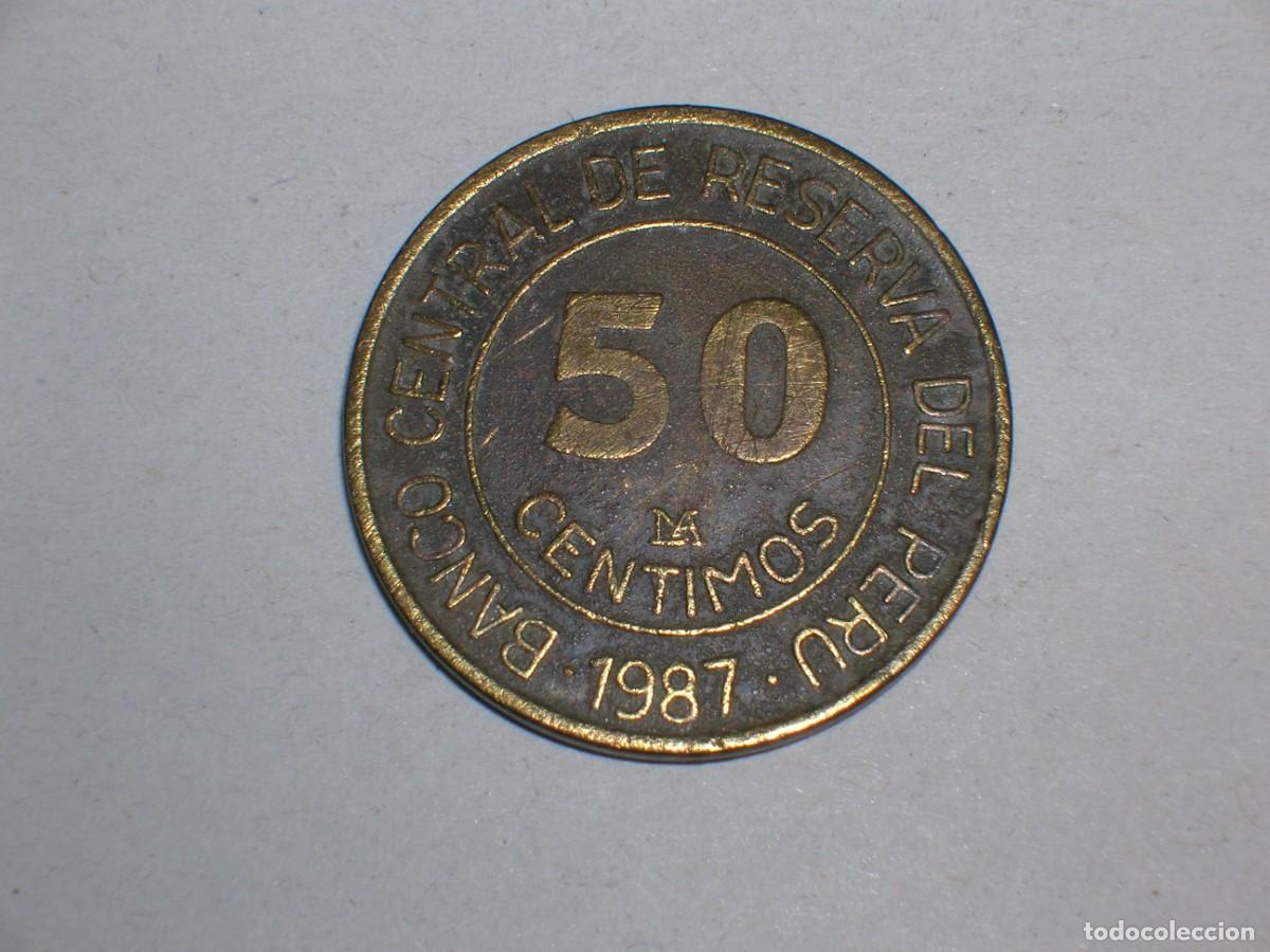 Monedas antiguas de Am&eacute;rica: PERU 50 centimos 1987 (16058) - Foto 2