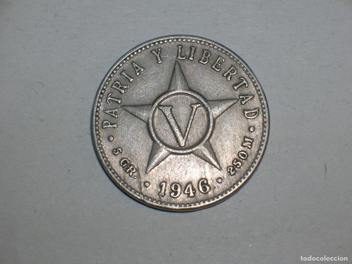 Monedas antiguas de Am&eacute;rica: CUBA 5 centavos 1946 (16123) - Foto 1