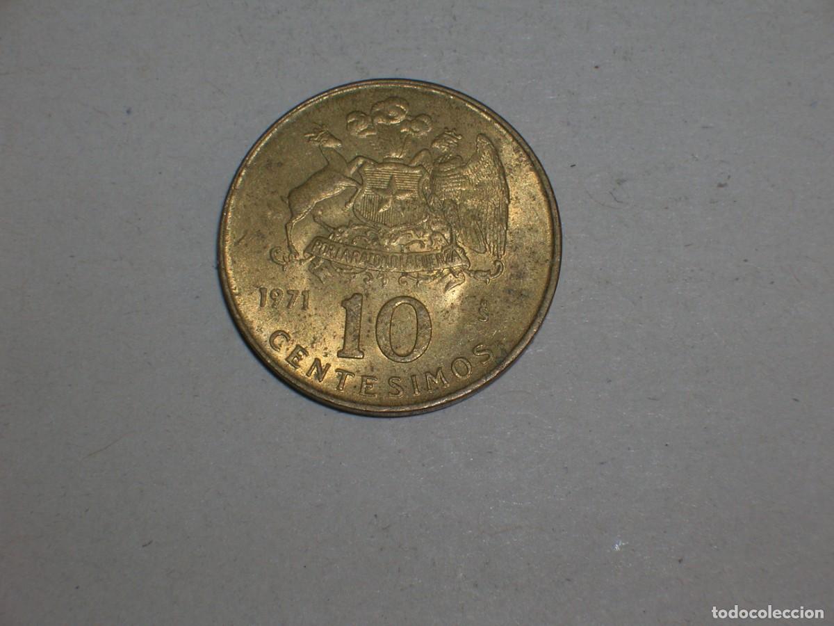 Monedas antiguas de Am&eacute;rica: CHILE 10 centesimos 1971 (16163) - Foto 2