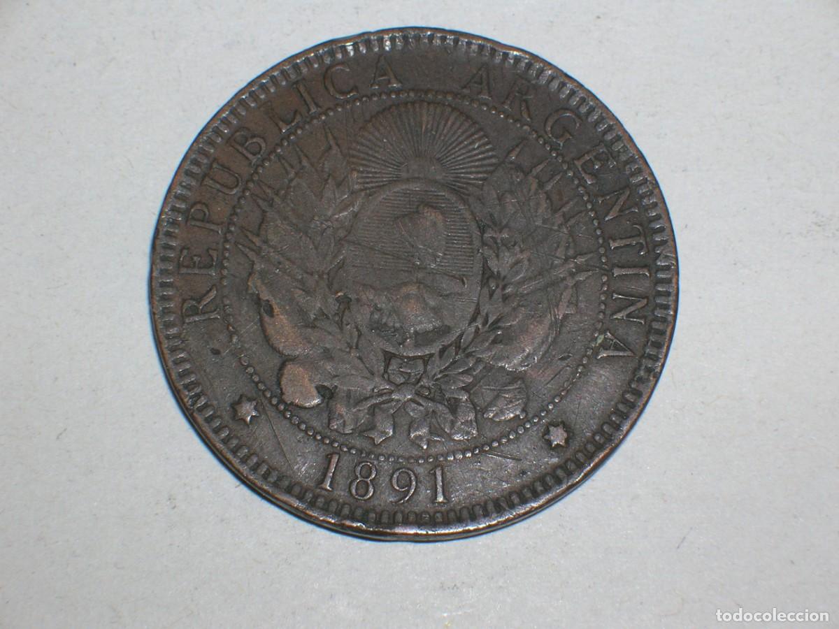 Monedas antiguas de Am&eacute;rica: ARGENTINA 2 centavos 1891 (16177) - Foto 2