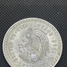 Monedas antiguas de América: MONEDA PLATA MÉXICO 1948, 5 PESOS, 30GR