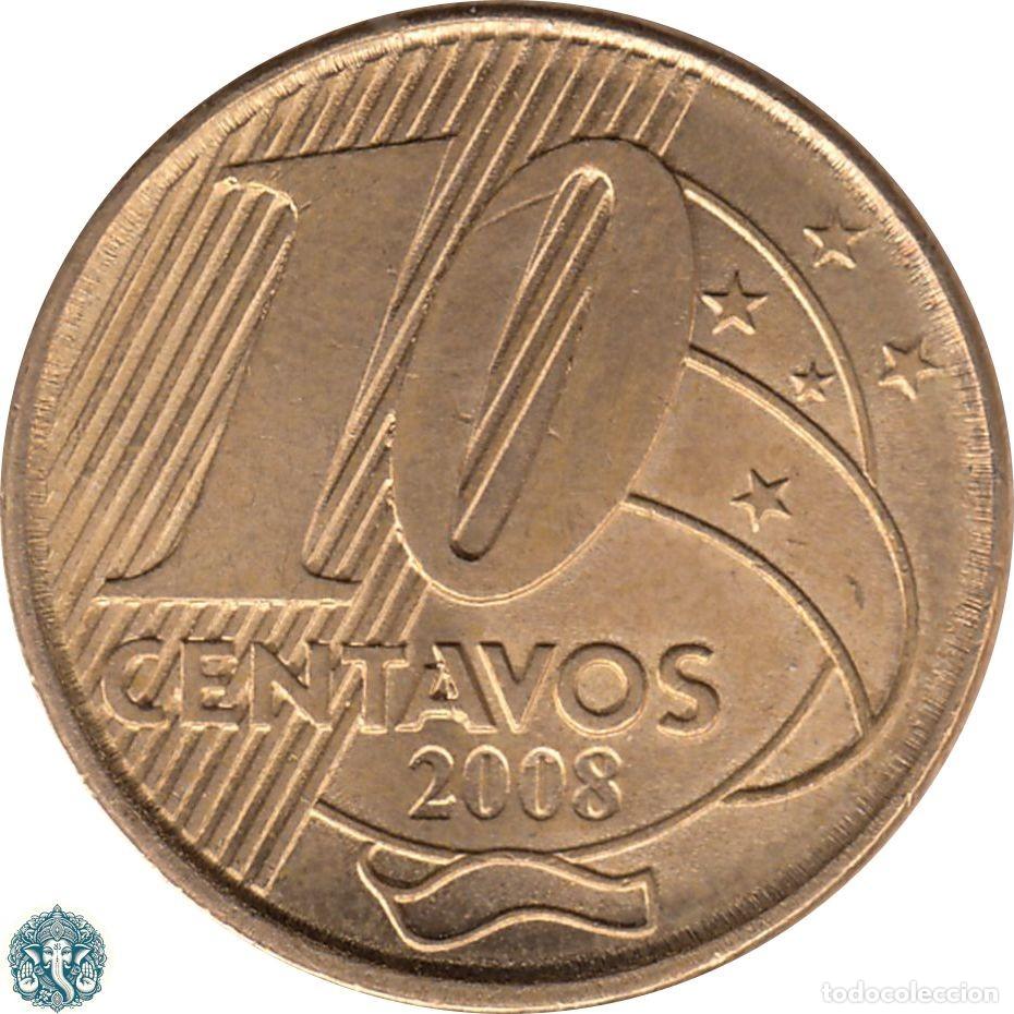 Monedas antiguas de Am&eacute;rica: BRASIL 10 Centavos 2008 KM#649 - Foto 2