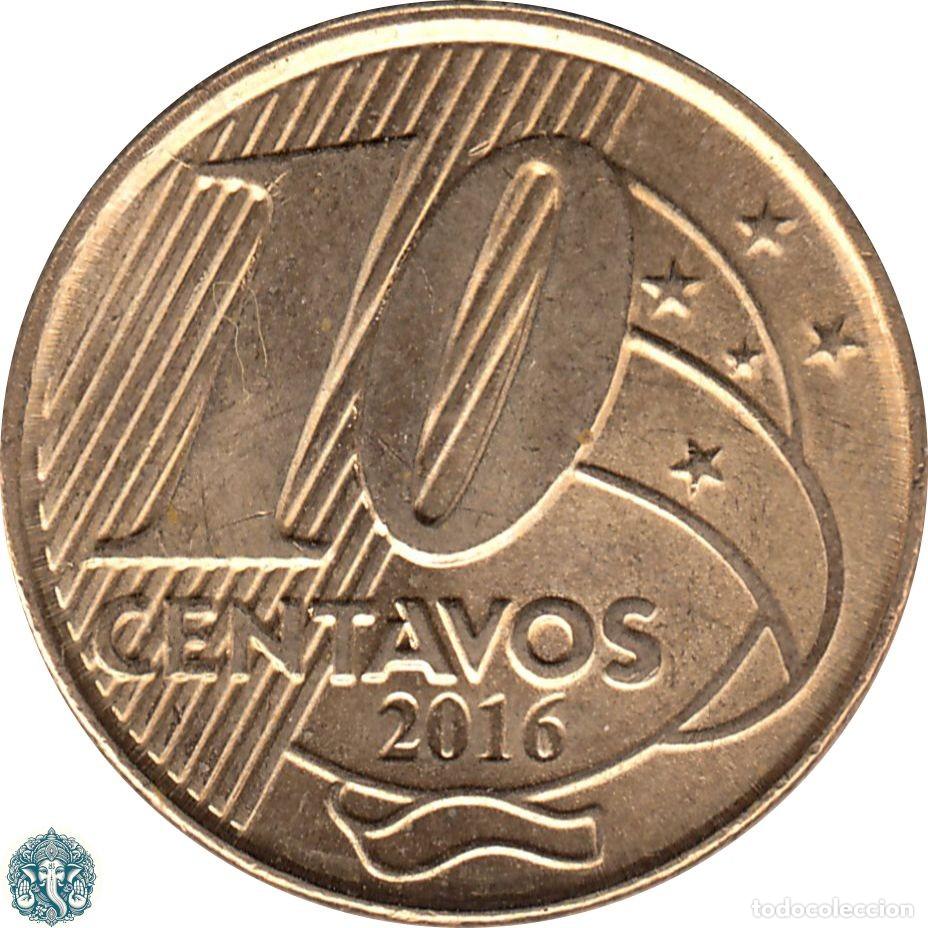 Monedas antiguas de Am&eacute;rica: BRASIL 10 Centavos 2016 KM#649 - Foto 2