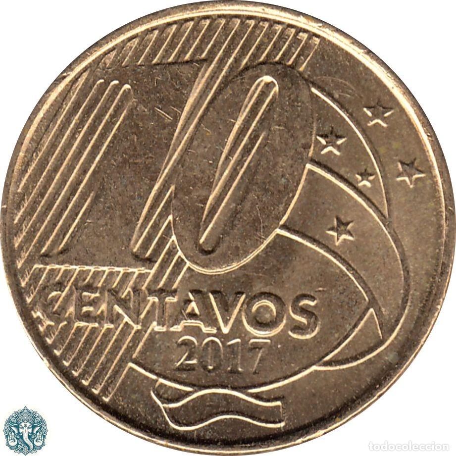 Monedas antiguas de Am&eacute;rica: BRASIL 10 Centavos 2017 KM#649 - Foto 2