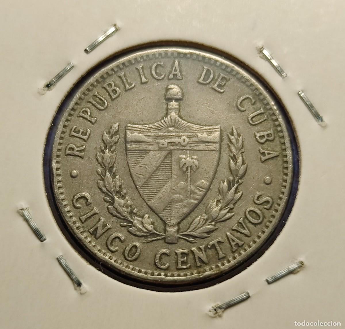 Monedas antiguas de Am&eacute;rica: Cuba 5 centavos 1961 - Foto 2