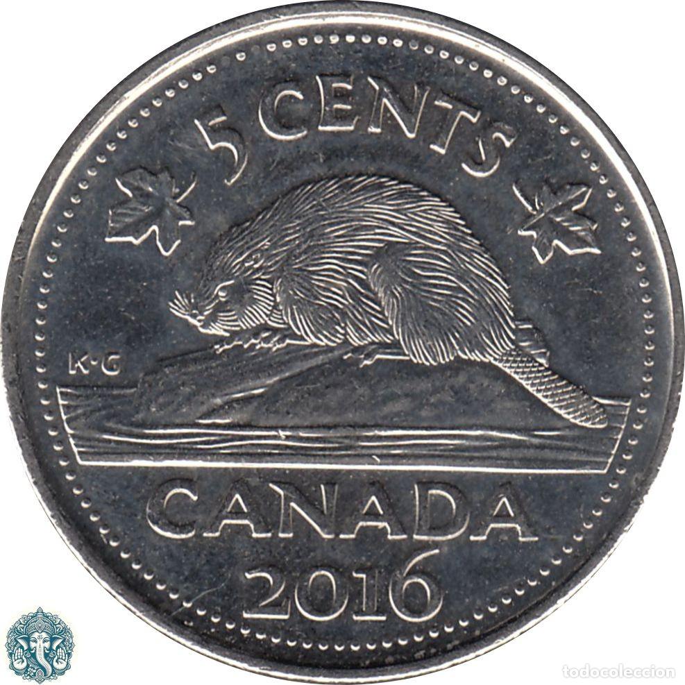 Monedas antiguas de Am&eacute;rica: CANAD&Aacute; 5 Centavos 2016 KM#491 - Foto 1