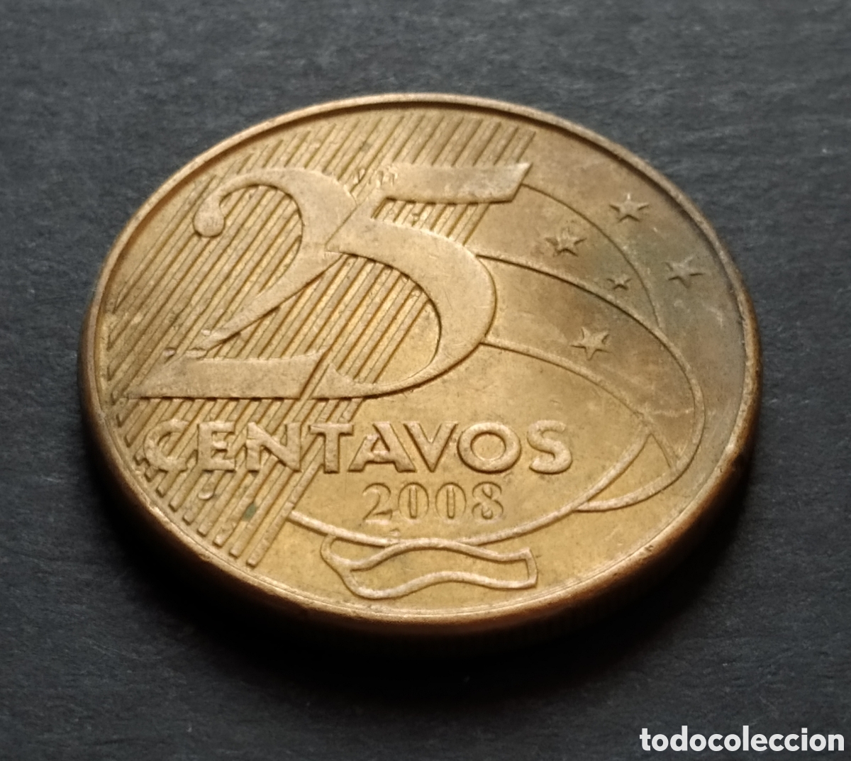 Monedas antiguas de Am&eacute;rica: MONEDA - BRASIL 25 CENTAVOS 2008 - Foto 3