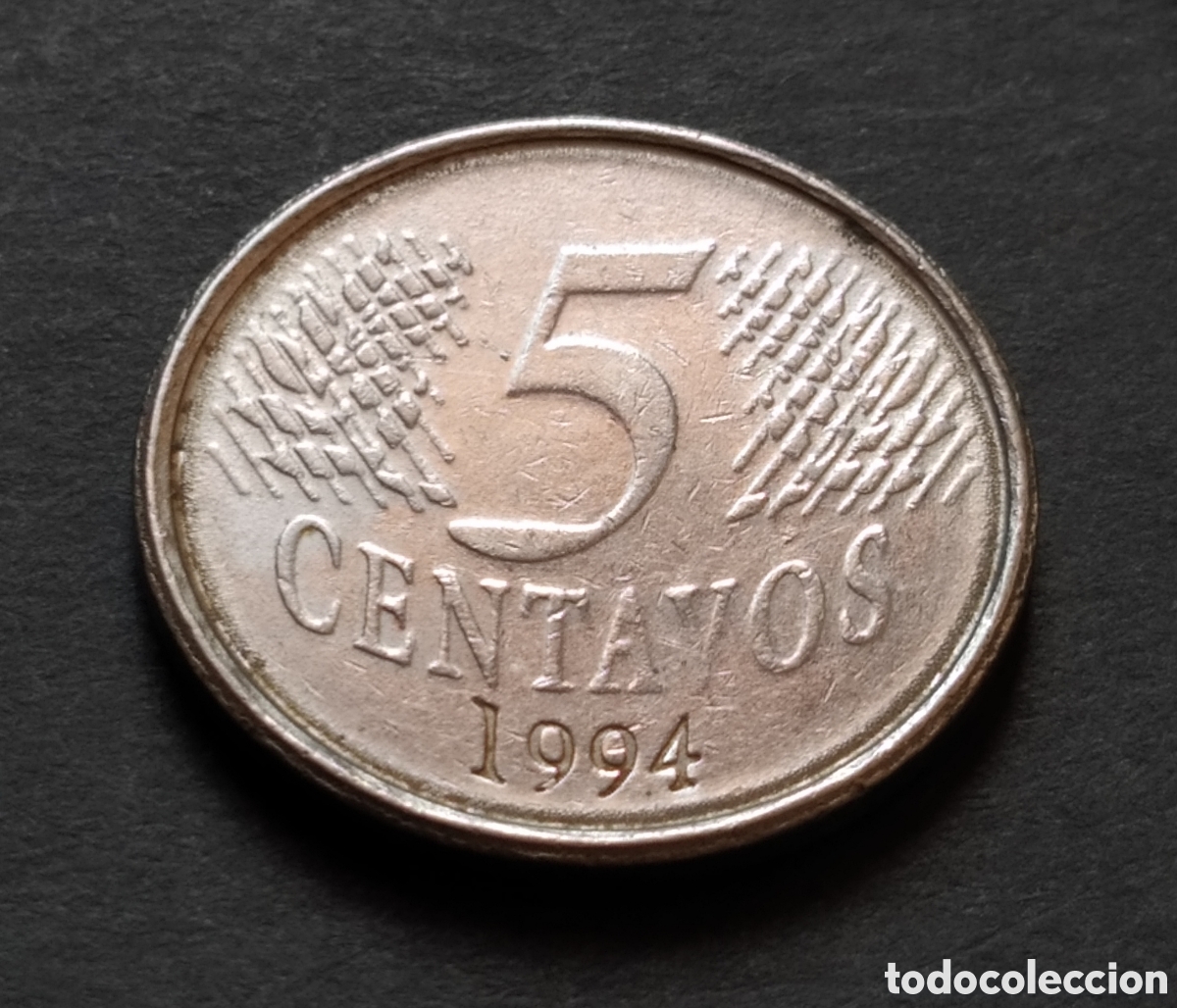 Monedas antiguas de Am&eacute;rica: MONEDA - BRASIL 5 CENTAVOS 1994 - Foto 3